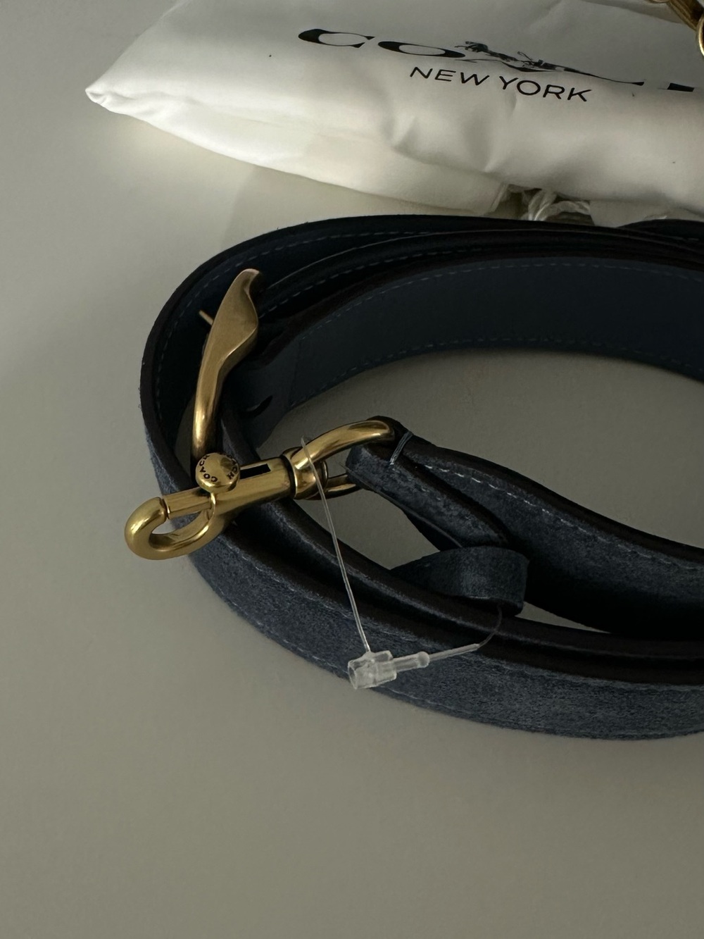 ❤️ new coach tabby chain / suede light denim - Picture 9 of 9